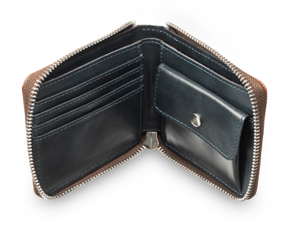 Кошелек Zipper Brown