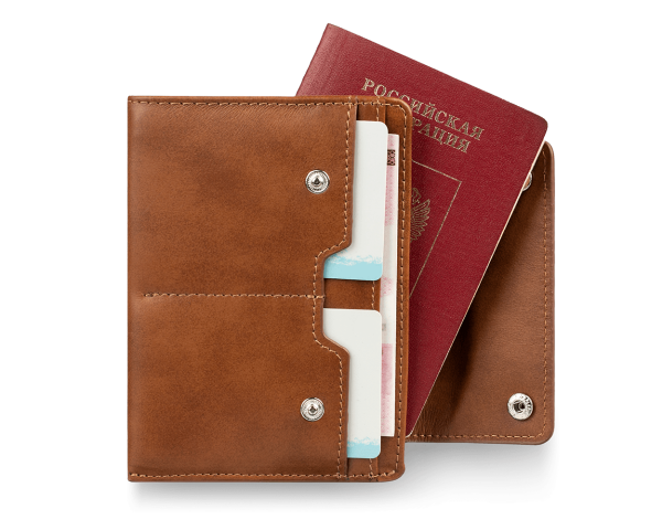 Дорожный кошелек Smart Brown