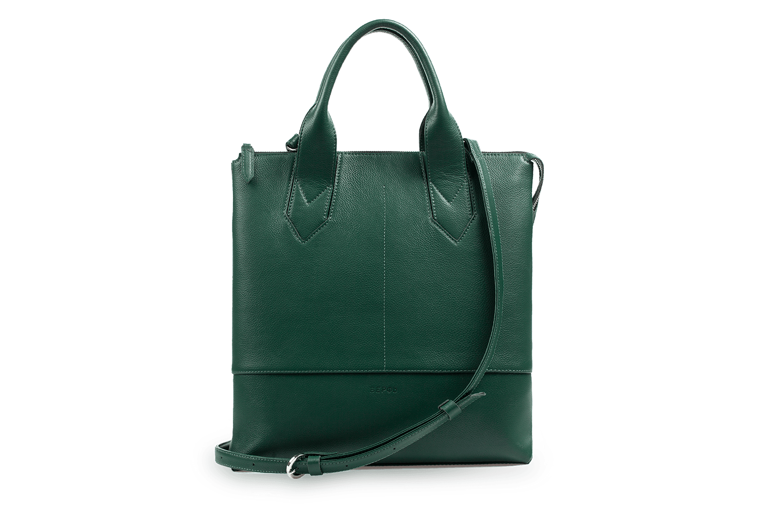 Купить зеленую кожаная сумка 2 в 1 Laguna Green в интернет-магазине Верфь