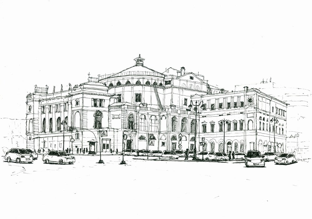 Постер Мариинский театр А3 - Верфь, цвет черный - фото 1