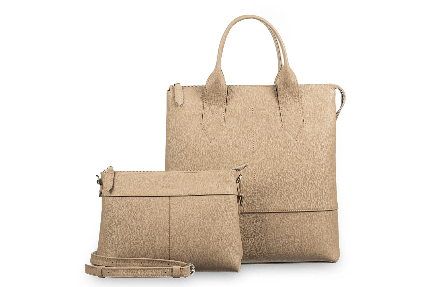 Кожаная сумка тоут бежевая Laguna Beige - Интернет-магазин кожаных изделий "Верфь"