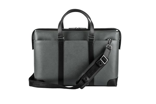 Мужская деловая сумка Pebble Grey-Black