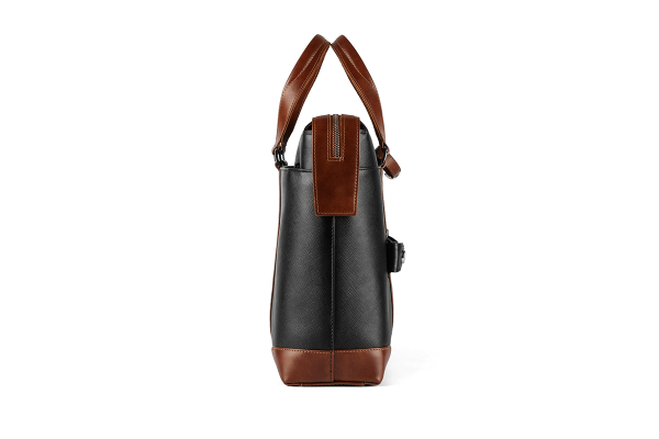 Мужская деловая сумка Pebble Black-Brown