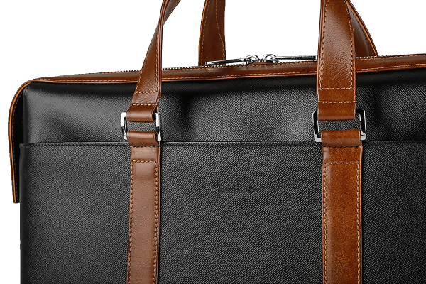 Мужская деловая сумка Pebble Black-Brown