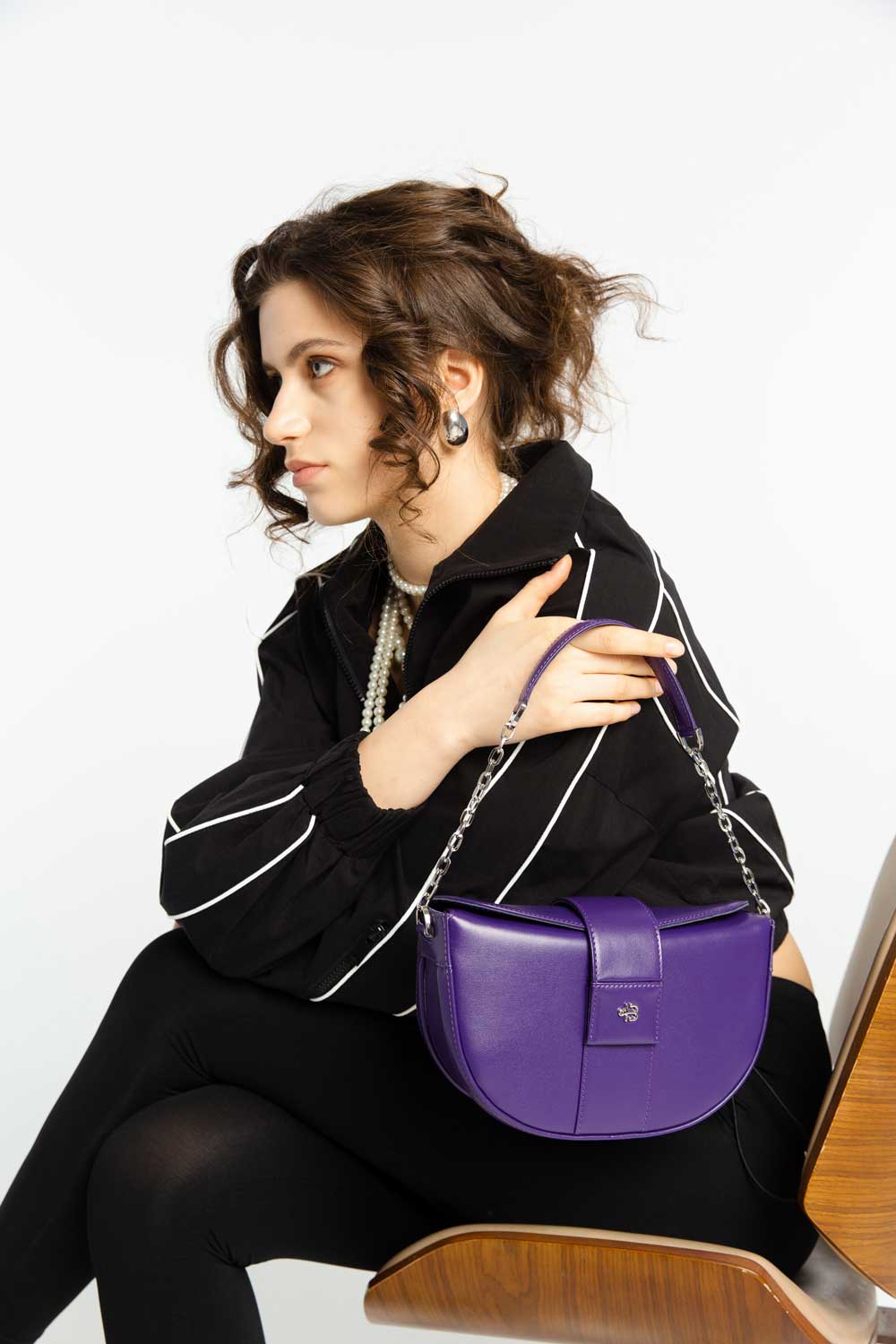 Женская сумка Hobo Purple - Верфь - фото 1