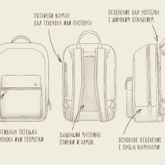 Мужской рюкзак Cliff Brown New - Image 14