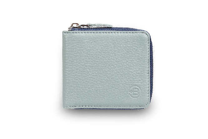 Кошелек Zipper Grey-Blue  Голубой