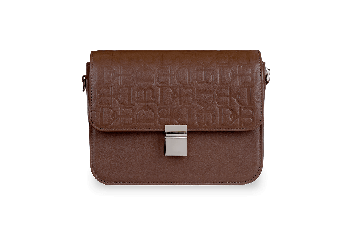 Флэп Dreams с тиснением Brown  Коричневый