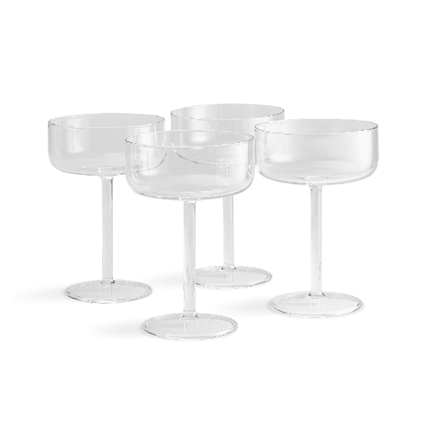 Бокалы для шампанского 4 шт Clear/Прозрачный